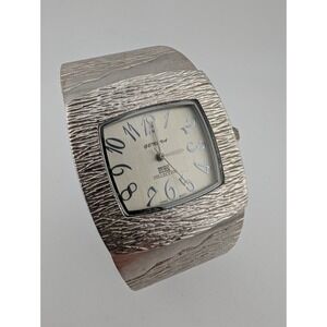 Geneva MN Collection 40mm Case‎ Silver Hinge Bangle Band- New Battery